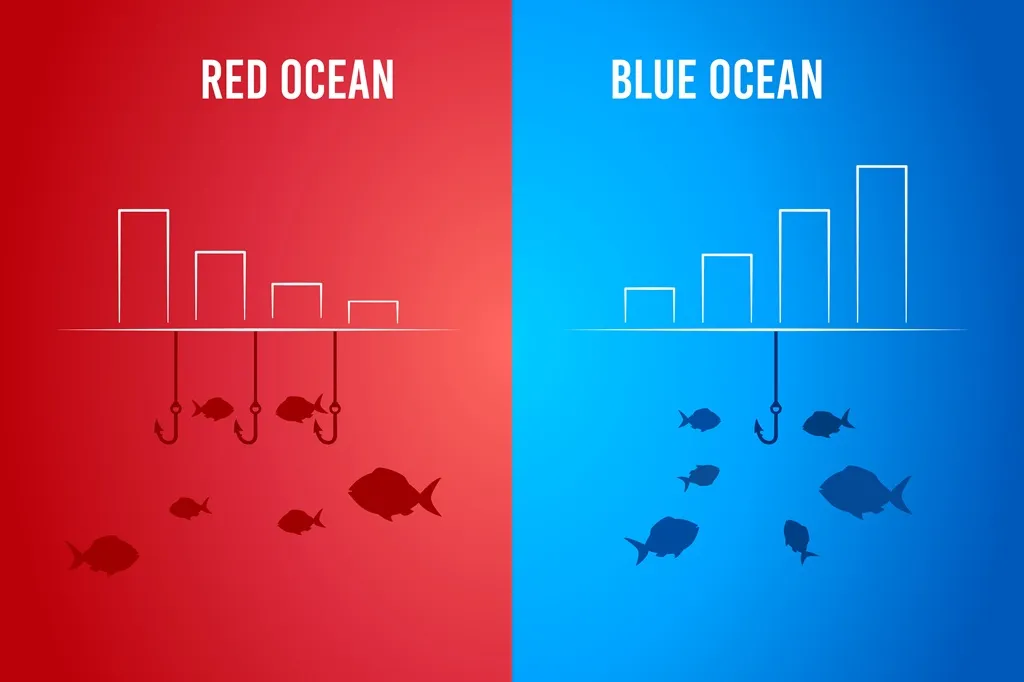 Qué es la Estrategia del Océano Azul: océano rojo frente a océano azul
